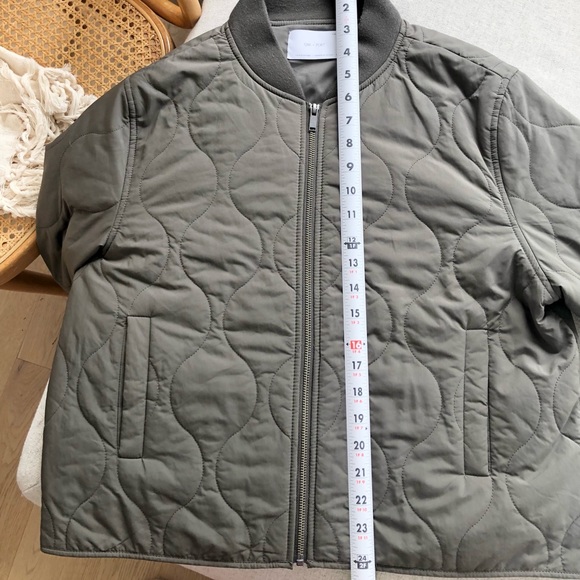 SOLD on Vinted OAK + FORT Quilted Bomber Jacket in Olive Green - Picture 8 of 11